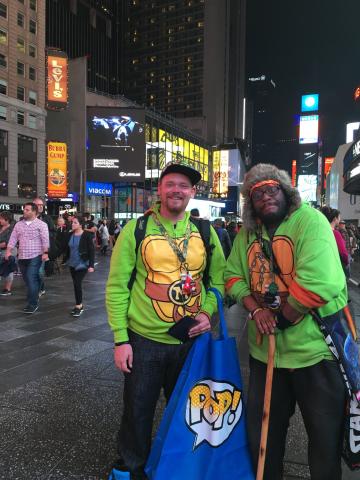 Mondo Gecko and Metalhead in Time Square 2016